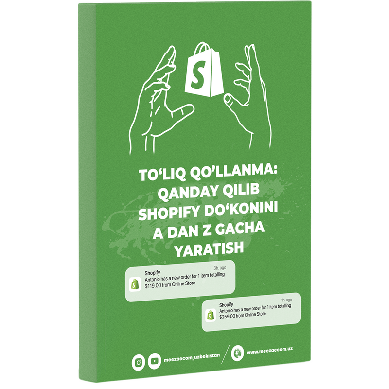 DAROMADLI SHOPIFY-DO‘KONNI NOLDAN OCHISH