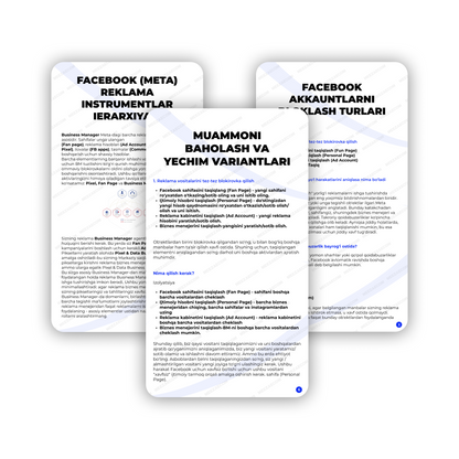 ANTIBLOСK: REKLAMA KABINETINI SAQLAB QOLISH BO'YICHA QO'LLANMA